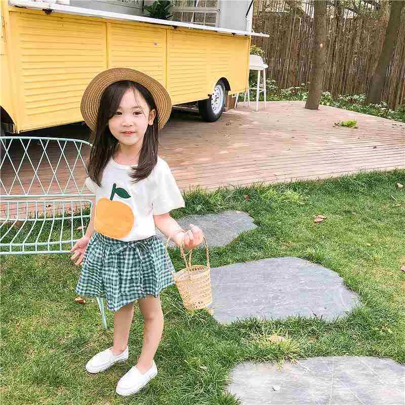 キッズ ジュニア 女の子 子供服 チェック フレア ミニスカート リボン 春夏 公園 遊び着 普段着 可愛い レッド グリーン 7 9 11 13 15 驚きの値段で