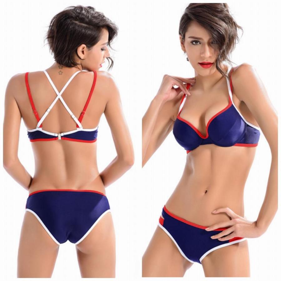 レディース 水着 ビキニ セパレート スポーティ 無地 シンプル 海 プール 女性 ネイビー S M L Xl サイズ 送料無料 Nas エルネフジャパン 通販 Yahoo ショッピング