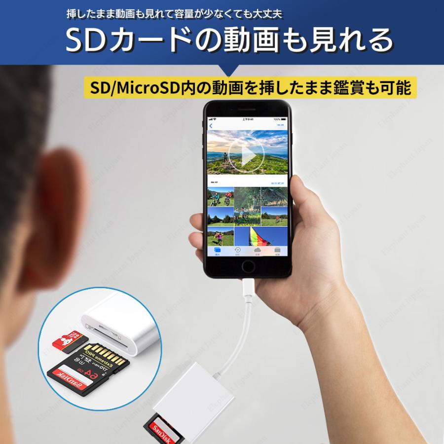 iPhone iPad SD カードリーダー lightning type-C microSDカード iPhone iPad SD カードリーダー lightning type-C microSDカード