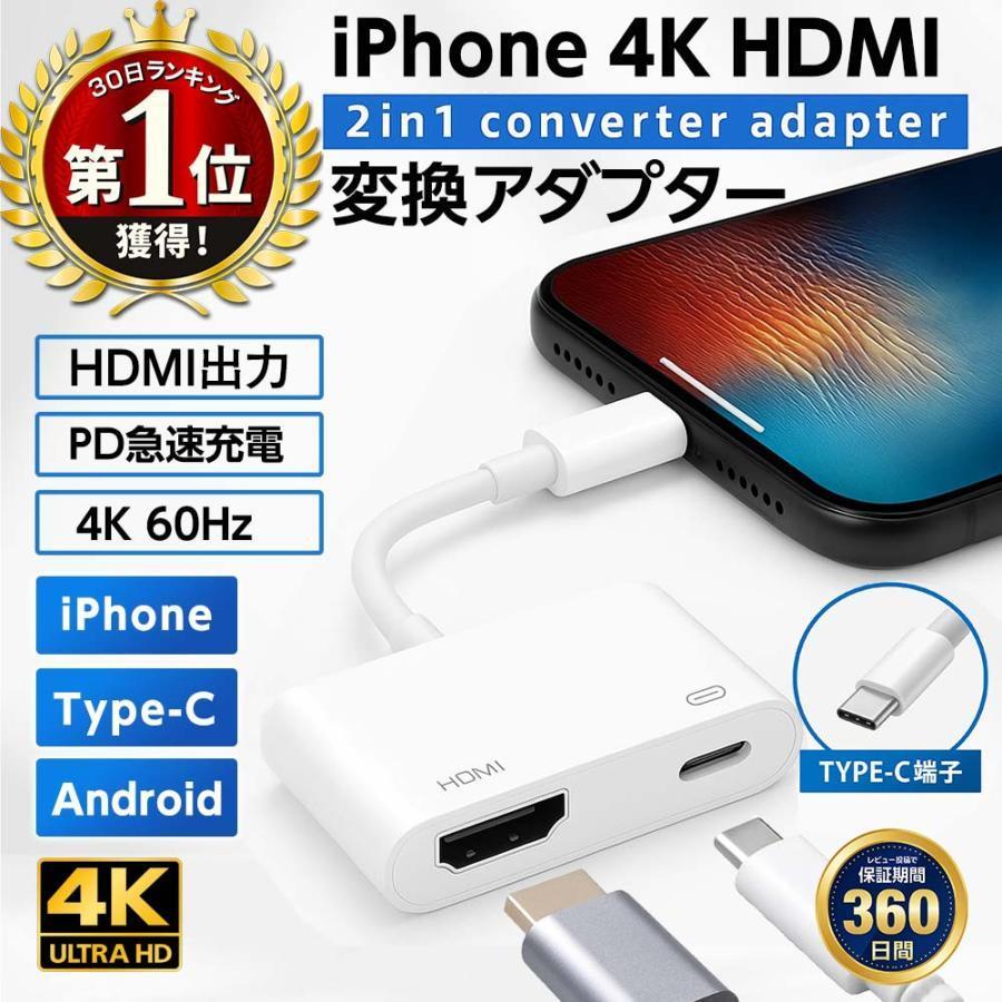 HDMI 変換アダプタ アダプター ハブ Type-C USB3.0 高速転送 4K高画質