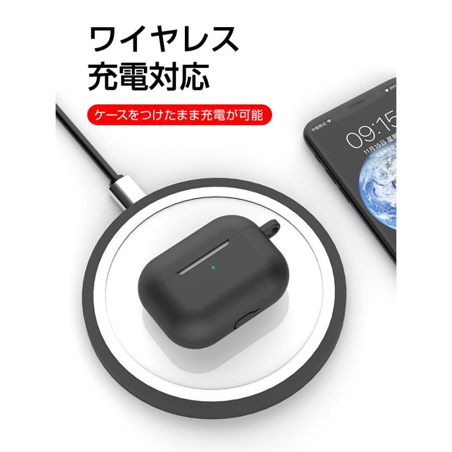 AirPods pro ケース 3点セット 【カラビナ ダストガード 付き】 AirPods pro2 カバー Airpods3 エアポッツ カバー 耐衝撃 :GTA-001:Elephant-Japan !店 通販 AirPods Pro シリコンケース ピンク 薄型 カラビナ ワイヤレス充電