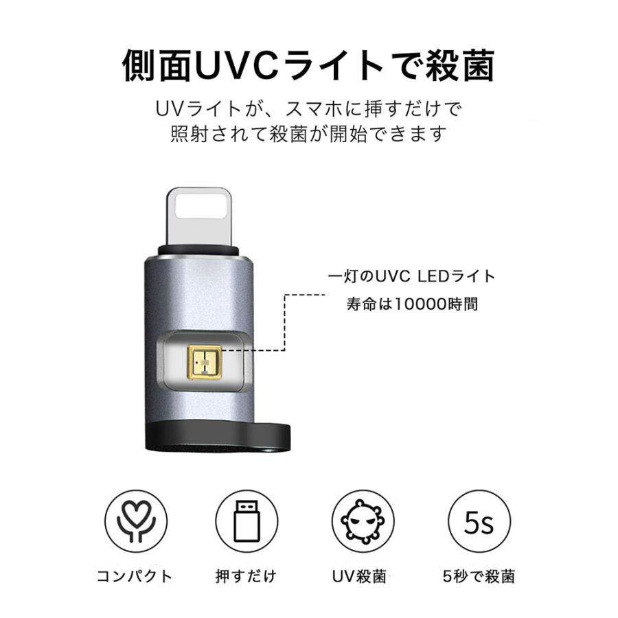 スマホ 殺菌 ライト 紫外線消毒 uv 殺菌ライトUSB 携帯 除菌 99.9% iPhone アンドロイド UV 殺菌  消毒器 UV除菌器 コロナ ウィルス グッズ ウィルス対策｜elephant-japan2｜11