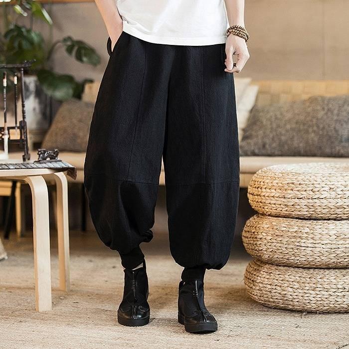 萌MOYURU 【美品】✨鮮やかなブルーのサルエルパンツ サルエルパンツ☆ハンドメイド(304番) - メルカリ