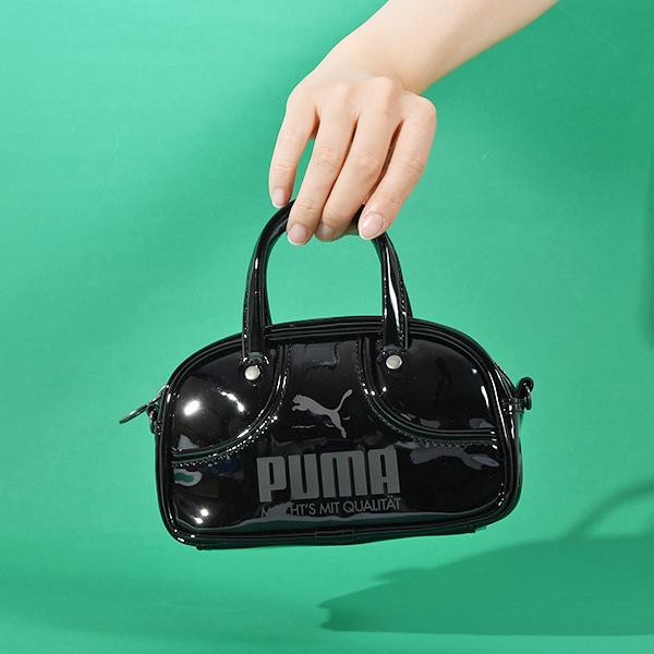 キャディバッグ　PUMA プーマ　エナメル PUMA（プーマ） レディース エナメル ミニショルダーバッグ PUMA 1976