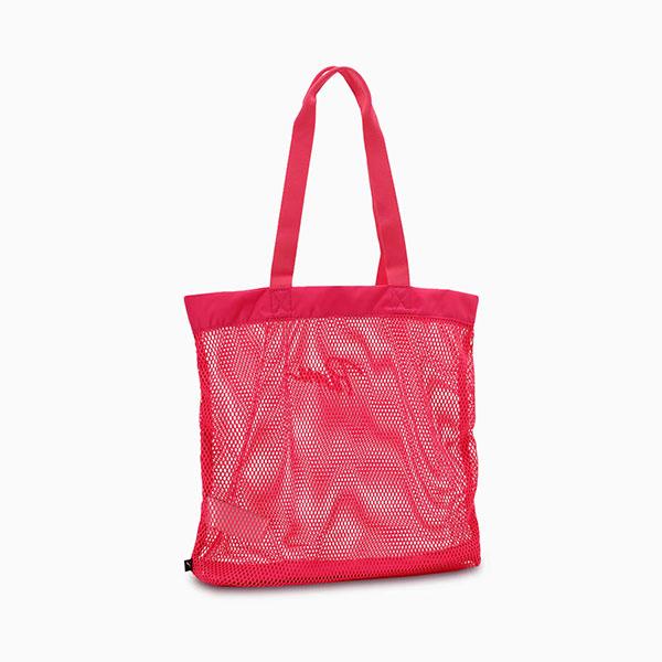 Superロゴ メッシュトートバッグ 赤 PUMA（プーマ） メンズ レディース 20L メッシュ トートバッグ