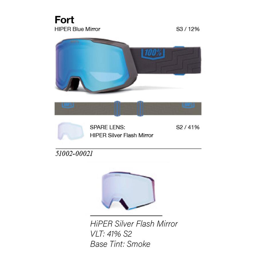 スノーゴーグル 100% ワンハンドレッドパーセント SNOWCRAFT XL スノークラフト アジアンフィット レンズ スノボ スノー ゴーグル 2025-2026冬新作 20%off_7
