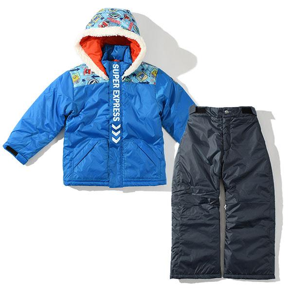 スノーウェア 上下セット 新幹線 JR公認 キッズ ジュニア 子供 ウエア