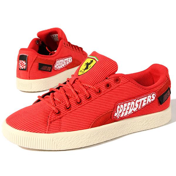 プーマ スニーカー PUMA メンズ FERRARI CLYDE GC フェラーリ コラボ モータースポーツ 靴 307826｜elephant｜02