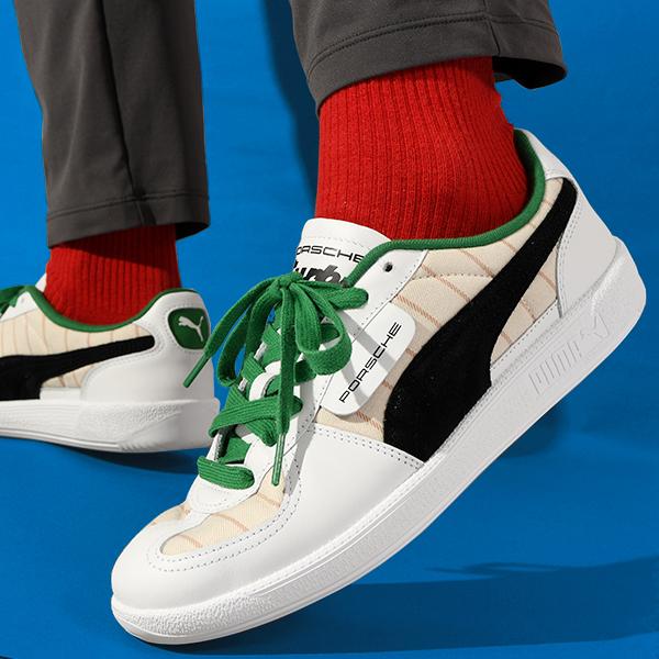 PUMA ストライプデザイン シューズ PUMA（プーマ） 30%off スニーカー メンズ PUMA PL PALERMO PINSTRIPE
