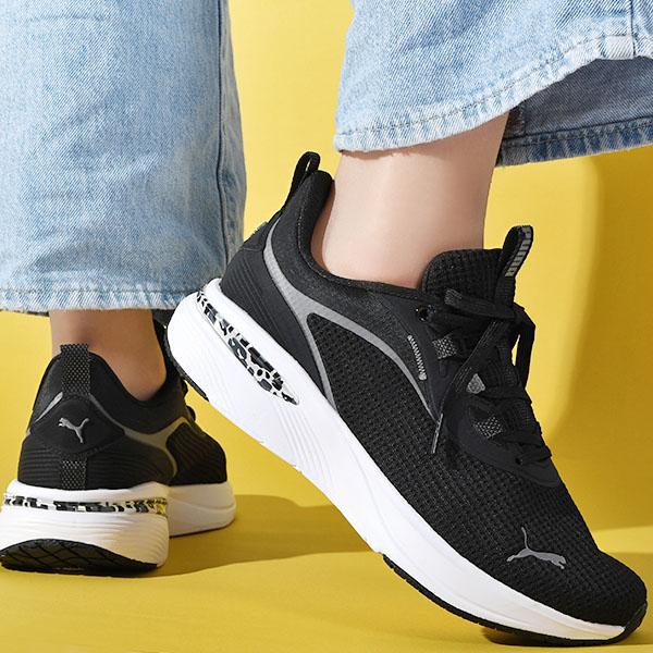 ヒョウ柄 プーマ レディース スニーカー 履き心地抜群 ふわふわインソール PUMA SOFTRIDE チャーム アニマル ウィメンズ レオパード 2026春夏新作 312967 | PUMA | 17