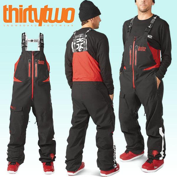 thirtytwo サーティーツー スプリングブレイク ビブパンツ thirtytwo 35%off スノーボードウェア ThirtyTwo 32 サーティー