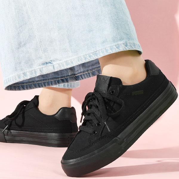 【新品・未使用】PUMA ブラック ローファー 厚底 23.5 センチ PUMA スニーカー プーマ ウィメンズ ローファー レディース