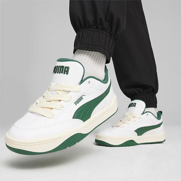 プーマ レディース スニーカー PUMA パーク ライフスタイル ローカット シューズ 靴 ホワイト 白 グリーン 緑 2024春夏新作 395084｜elephant｜16