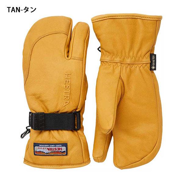 HESTRA（ヘストラ） レザーミトン 3-Finger GTX Full Leather MITTEN