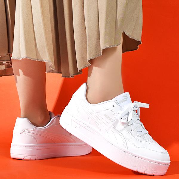 PUMA プーマ 厚底 レディース スニーカー ヒール高3cm コート PUMA プーマ 厚底 レディース スニーカー ヒール高3cm コート