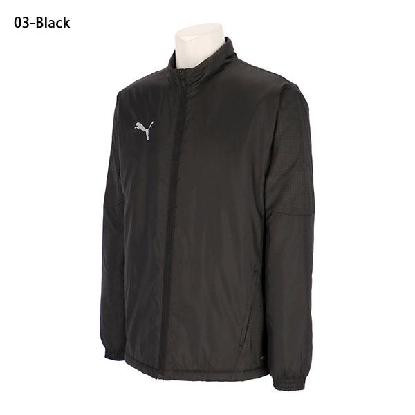 PUMA プーマ　ゴルフウエア　モックネック　ウーブンパデッドジャケット　黒 PUMA プーマ ゴルフウエア モックネック ウーブンパデッド