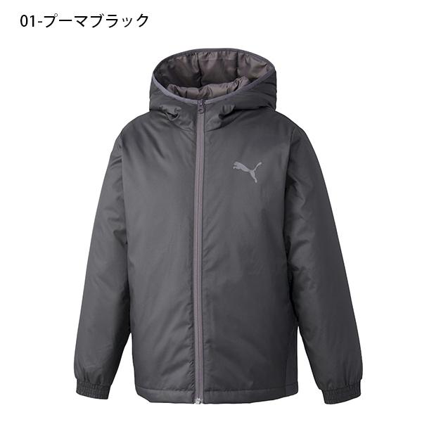 新品PUMA 中綿フードジャケット ブラック PUMA（プーマ） 30%off 現品のみ 120cm キッズ 中綿ジャケット PUMA