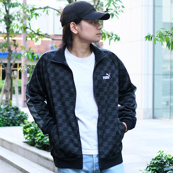 限定店舗品 26%off モノグラムジャケット プーマ メンズ レディース ジャージ PUMA CORE HERITAGE モノグラム トラック ジャケット トラックトップ 680697 | PUMA | 16