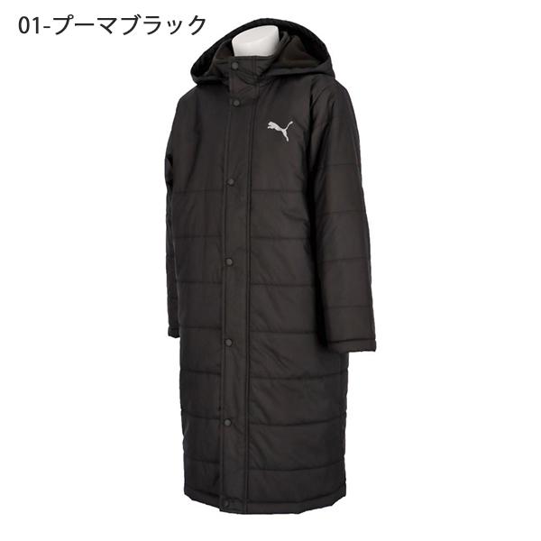【c2352】PUMA プーマ　キッズ　フード付き　ベンチコート 黒　160 c2352】PUMA プーマキッズフード付きベンチコート 黒160