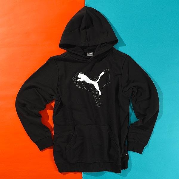 PUMA（プーマ） 32%off キッズ スウェット パーカー PUMA ESS+ LOGO