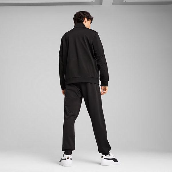 Puma Adidas スポーツウェア 上下セット 黒 プーマ（PUMA）（キッズ）ジャージ 上下セット ジュニア ポリ