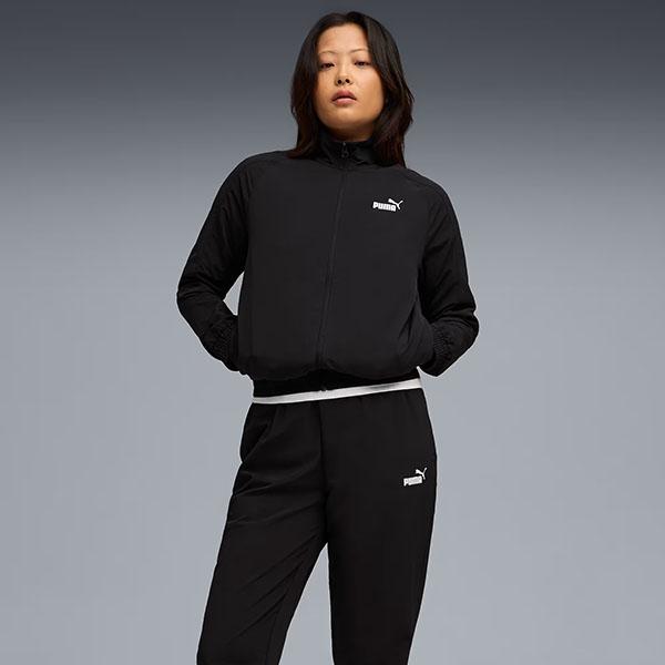 PUMA プーマ XXL ジャージ　セットアップ　上下　黒　ブラック PUMA プーマ レディース ウインドブレーカー 上下セット