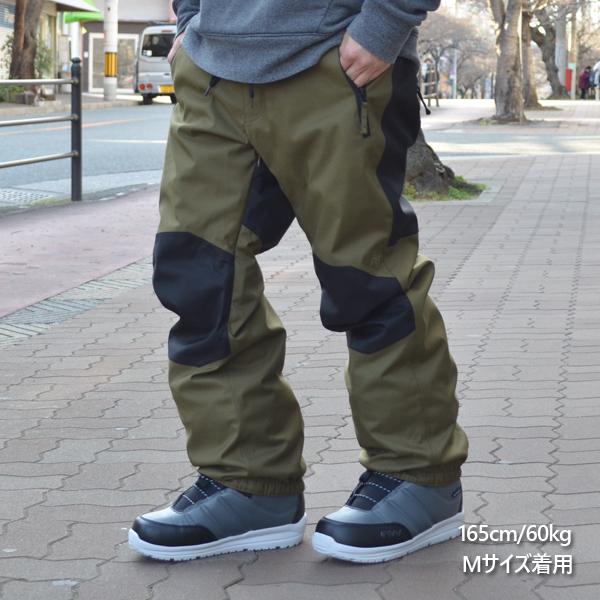 45%off スノーボードウェア パンツ AA HARDWEAR ダブルエー ハードウェア UNITED PANTS カーキ メンズ 72122333の画像