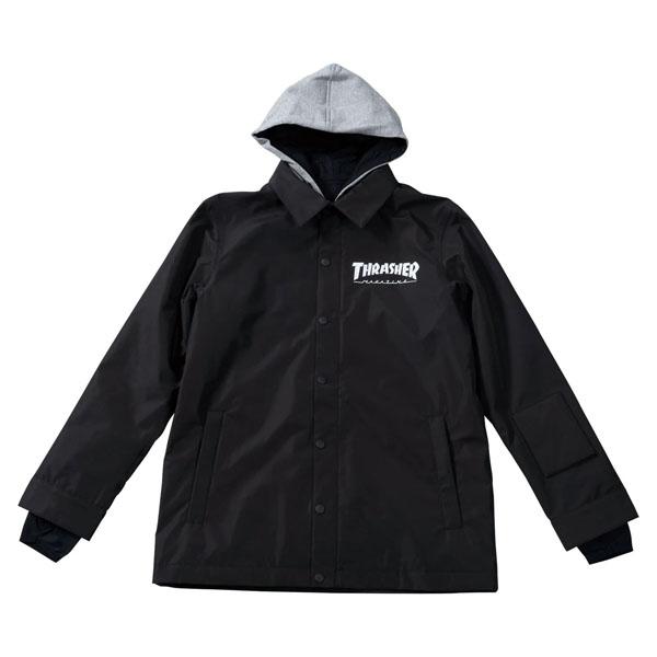 ラスト1点 Mサイズ 40%off スノーボードウェア コーチジャケット AA HARDWEAR ダブルエー ハードウェア ブラック SELBY JACKET レディース ガール ジャケットの画像