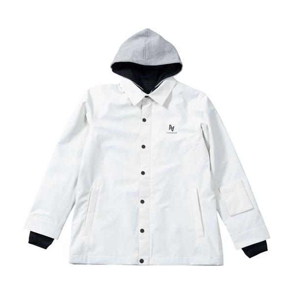 40%off スノーボードウェア コーチジャケット AA HARDWEAR ダブルエー ハードウェア ホワイト SELBY JACKET レディース ガール ジャケットの画像