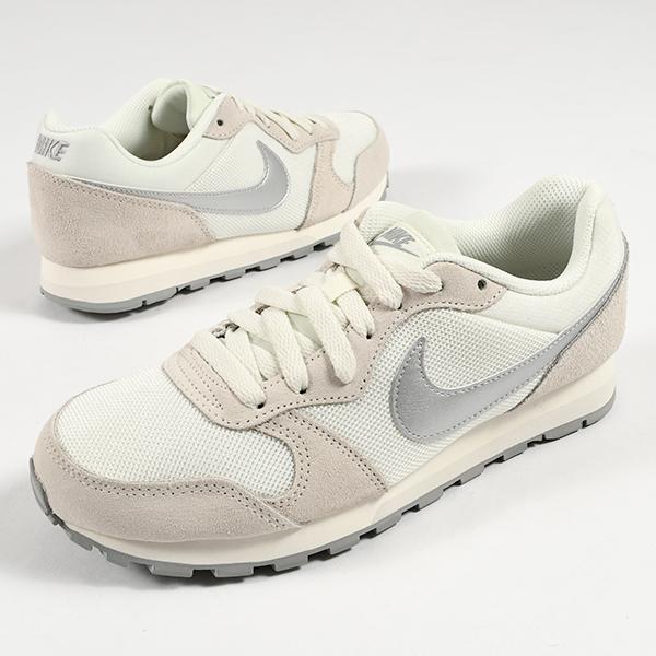 2026夏新作 ナイキ スニーカー レディース NIKE MDランナー 2 MD RUNNER レトロランニング クラシック スウェード スエード シューズ 靴 ホワイト 749869の画像