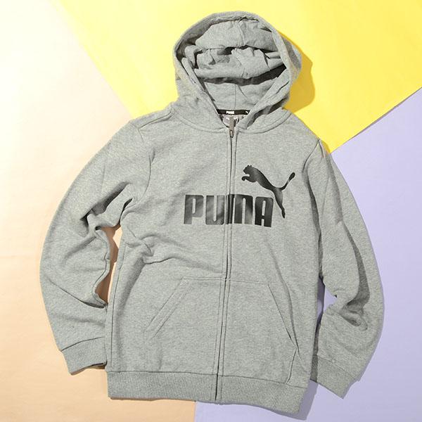 プーマ キッズ スウェット パーカー PUMA ESS ビッグロゴ フーデッドジャケット TR ジュニア 子供 裏毛 フルジップ 子供服 848437｜elephant｜20