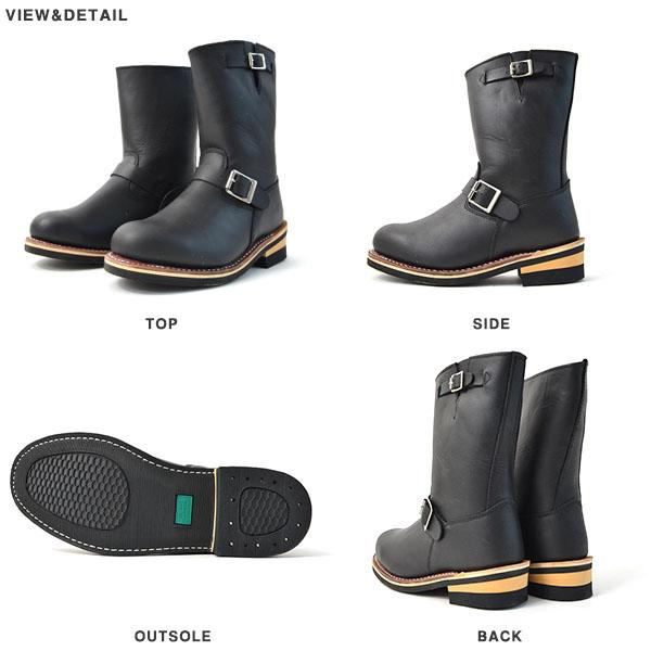 未使用級✨God & Bless エンジニアブーツ 27.5 黒 本革 バイカー 送料無料 God＆Bless LEATHER ENGINEER BOOTS メンズ レディース