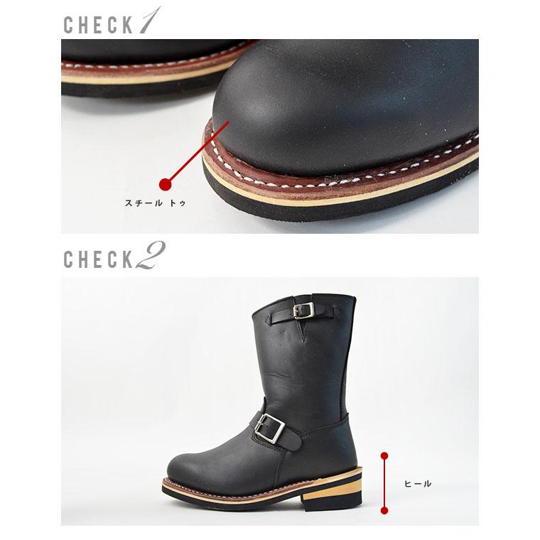 送料無料 God＆Bless LEATHER ENGINEER BOOTS メンズ レディース