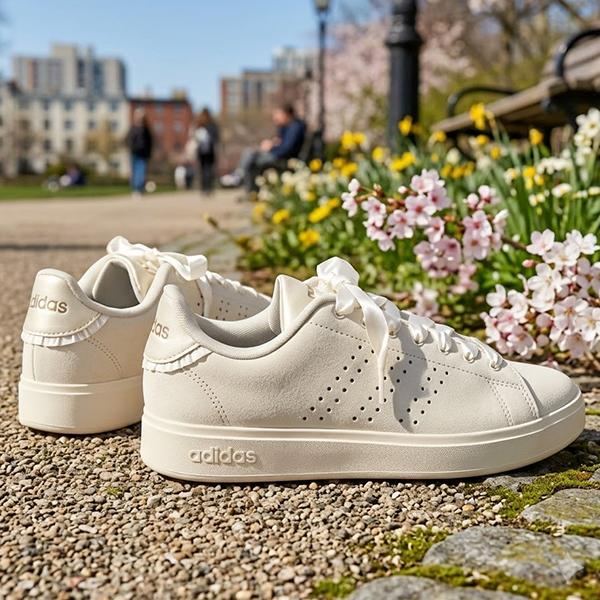靴のアクリル27cm 25cm adidas（アディダス） 2026秋冬新作 レディース リボン 靴紐
