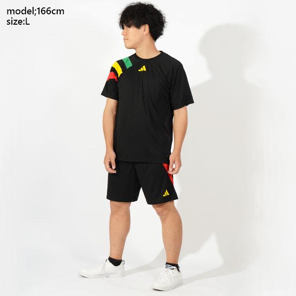 アディダス メンズ 半袖 Tシャツ ハーフパンツ 上下セット adidas FORTORE23 ジャージー ショーツ セットアップ 上下組 サッカー MKP02 MKP00｜elephant｜09