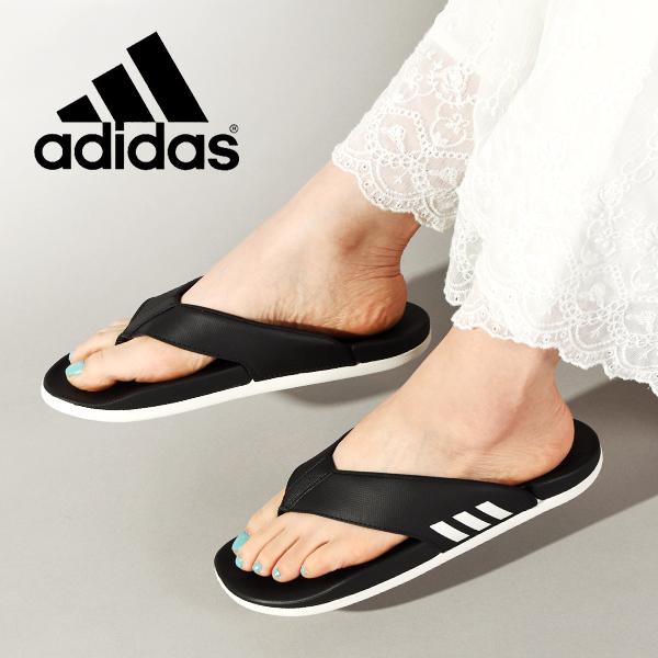 アディダス クッション性抜群 レディース サンダル adidas ADILETTE COMFORT FLP W トングサンダル ビーチサンダル シャワーサンダル HQ4458｜elephant｜20