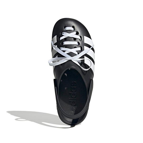 2026春夏新色 シューレース付き 2WAY 可動ストラップ アディダス サンダル adidas ADILETTE CLOG LACE U クロッグサンダル JR4025 JR4027 2026アップデートの画像
