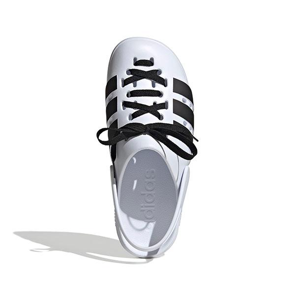 2026春夏新色 シューレース付き 2WAY 可動ストラップ アディダス サンダル adidas ADILETTE CLOG LACE U クロッグサンダル JR4025 JR4027 2026アップデートの画像