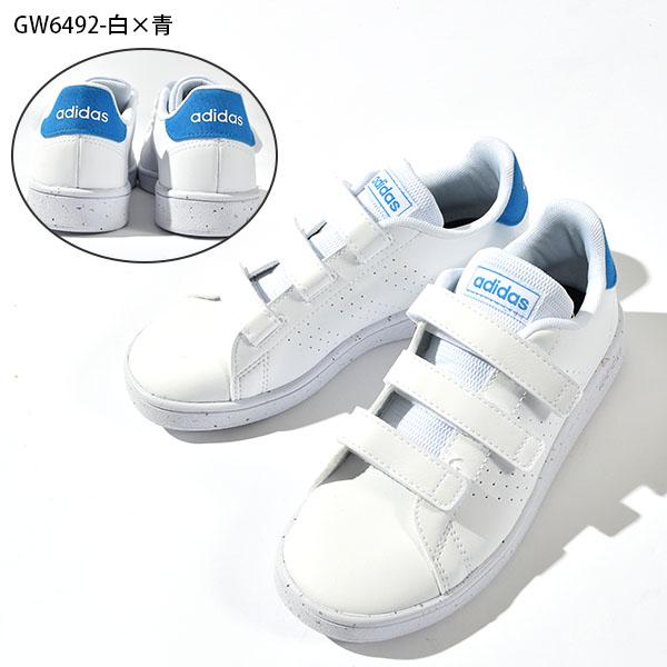 アディダス キッズ スニーカー adidas ADVANCOURT CF C アドバンコート ジュニア 子供 子供靴 ベルクロ シューズ 靴 GW6490 GW6492｜elephant｜12