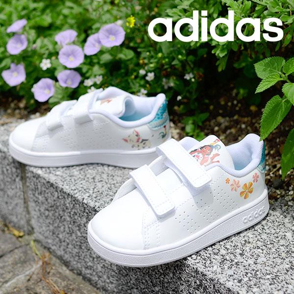 モアナ アディダス ベビーシューズ Adidas Advancourt I ジュニア 子供 アドバンコート ベルクロ Disney ディズニー スニーカー 21秋新作 Gz7626