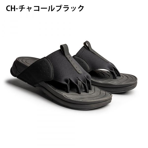 AKAISHI メンズ サンダル ブラック 28.0-28.5cm REEF（リーフ） アカイシ 5本指 リカバリーサンダル メンズ レディース