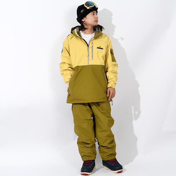 KM4K ウェア　グレー　上下　上Mサイズ　下Sサイズ スノーボードウェア KM4K カモシカ ANOTHER SKY PANTS メンズ