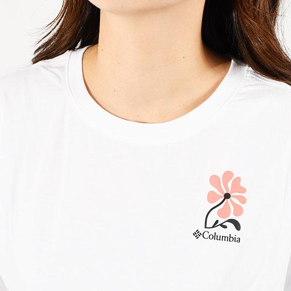 Columbia ネコポス発送！ コロンビア 花柄 半袖Tシャツ バック