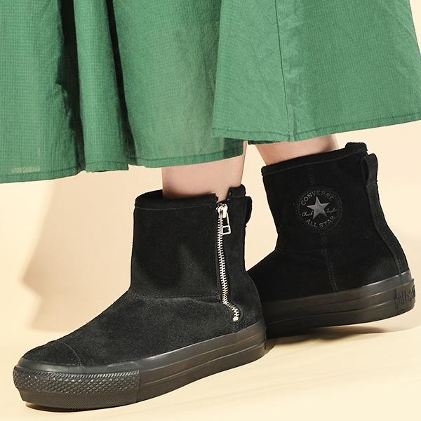 23.5cm 35％OFF コンバース 厚底 ブーツ レディース CONVERSE スエード 