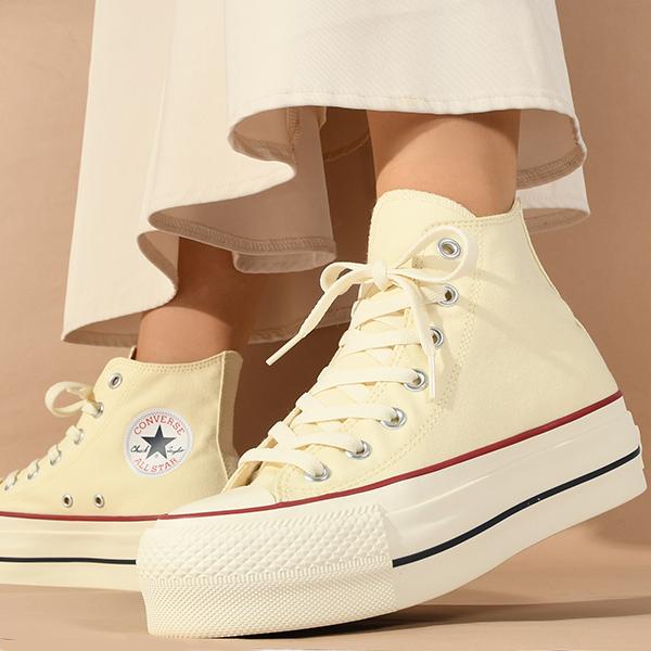 コンバース 厚底 スニーカー レディース CONVERSE ALL STAR R オールスター アール リフテッド HI ハイカット 厚底靴 キャンバス シューズ 靴 NiziU 着用｜elephant｜21