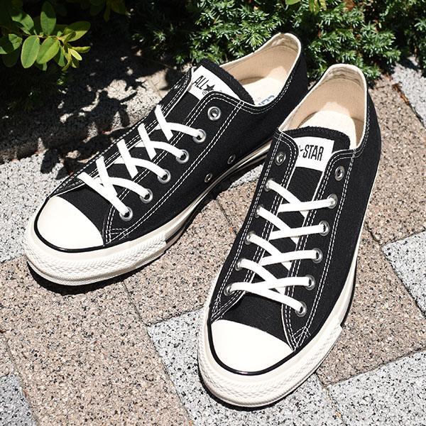 コンバース オールスター US OX スニーカー メンズ レディース CONVERSE ALL STAR キャンバス ブラック ホワイト/トリコ 1SD286 1SD287 シューズ 靴 定番の画像