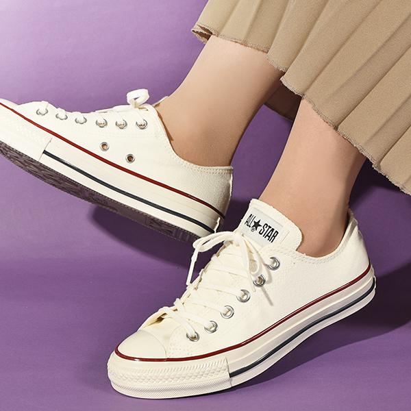 コンバース オールスター US OX スニーカー メンズ レディース CONVERSE ALL STAR キャンバス ブラック ホワイト/トリコ 1SD286 1SD287 シューズ 靴 定番の画像
