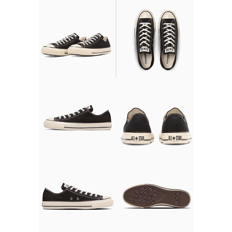 コンバース オールスター US OX スニーカー メンズ レディース CONVERSE ALL STAR キャンバス ブラック ホワイト/トリコ 1SD286 1SD287 シューズ 靴 定番の画像