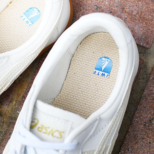 【動画あり】25%off 太極拳 シューズ アシックス レディース asics ウーシュー WU 本革 天然皮革 靴 スニーカー ホワイト 白 TOW013の画像