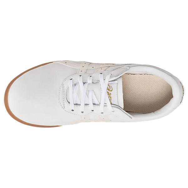 【動画あり】25%off 太極拳 シューズ アシックス レディース asics ウーシュー WU 本革 天然皮革 靴 スニーカー ホワイト 白 TOW013の画像